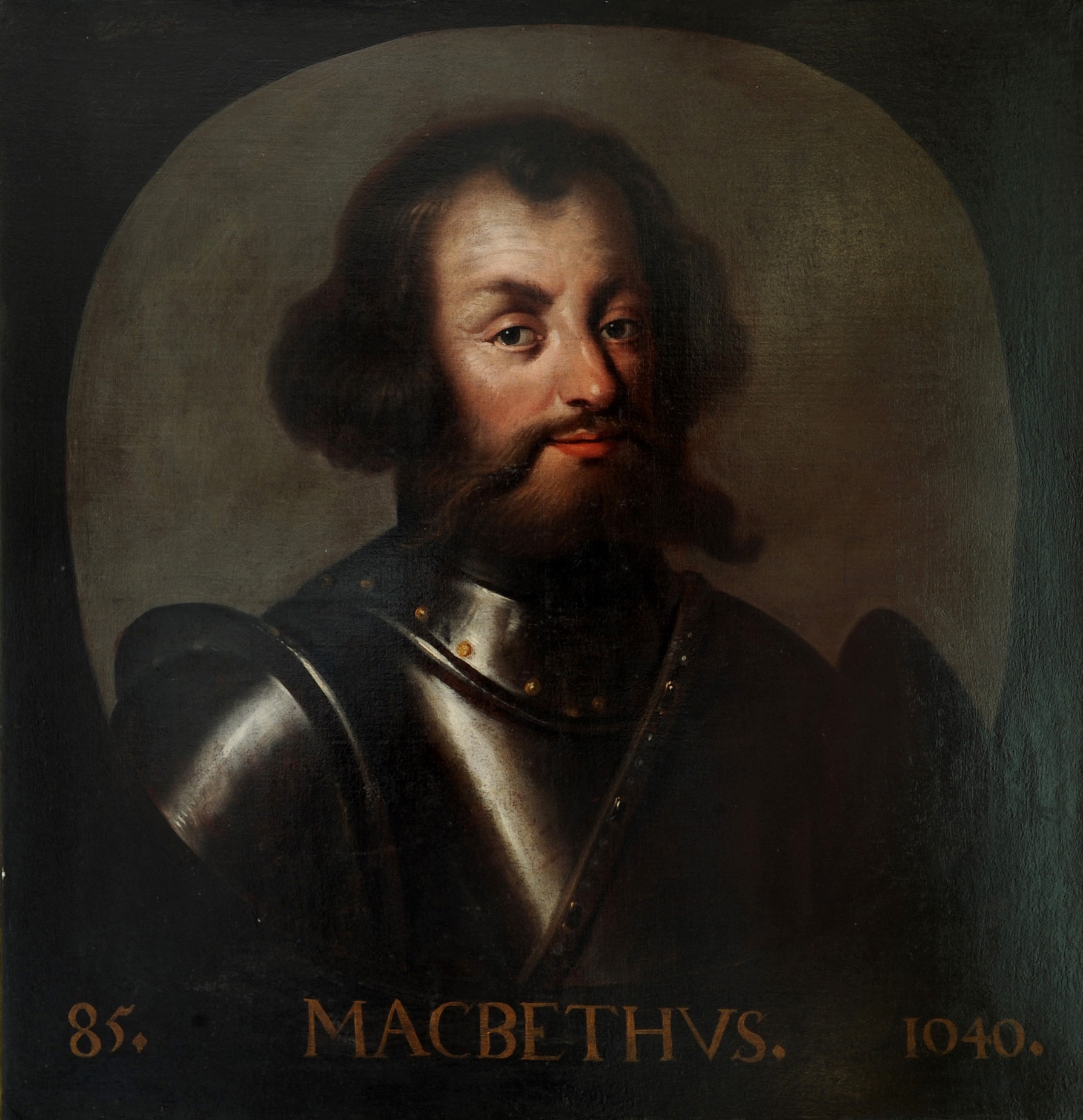 Bilde av maleri som skal forestille Kong Macbeth av Skottland (1005-1057)