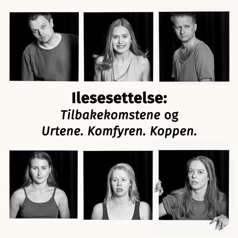 Seks portrettfotografier Ilesesettelse: Tilbakekomstene og Urtene. Komfyren. Koppen